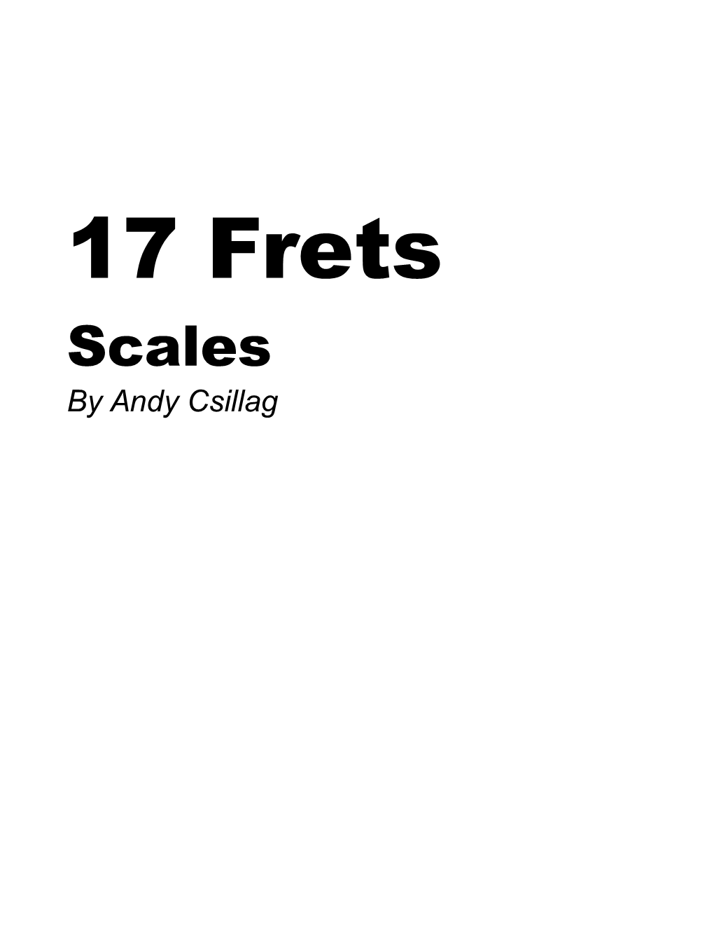 Scales by Andy Csillag