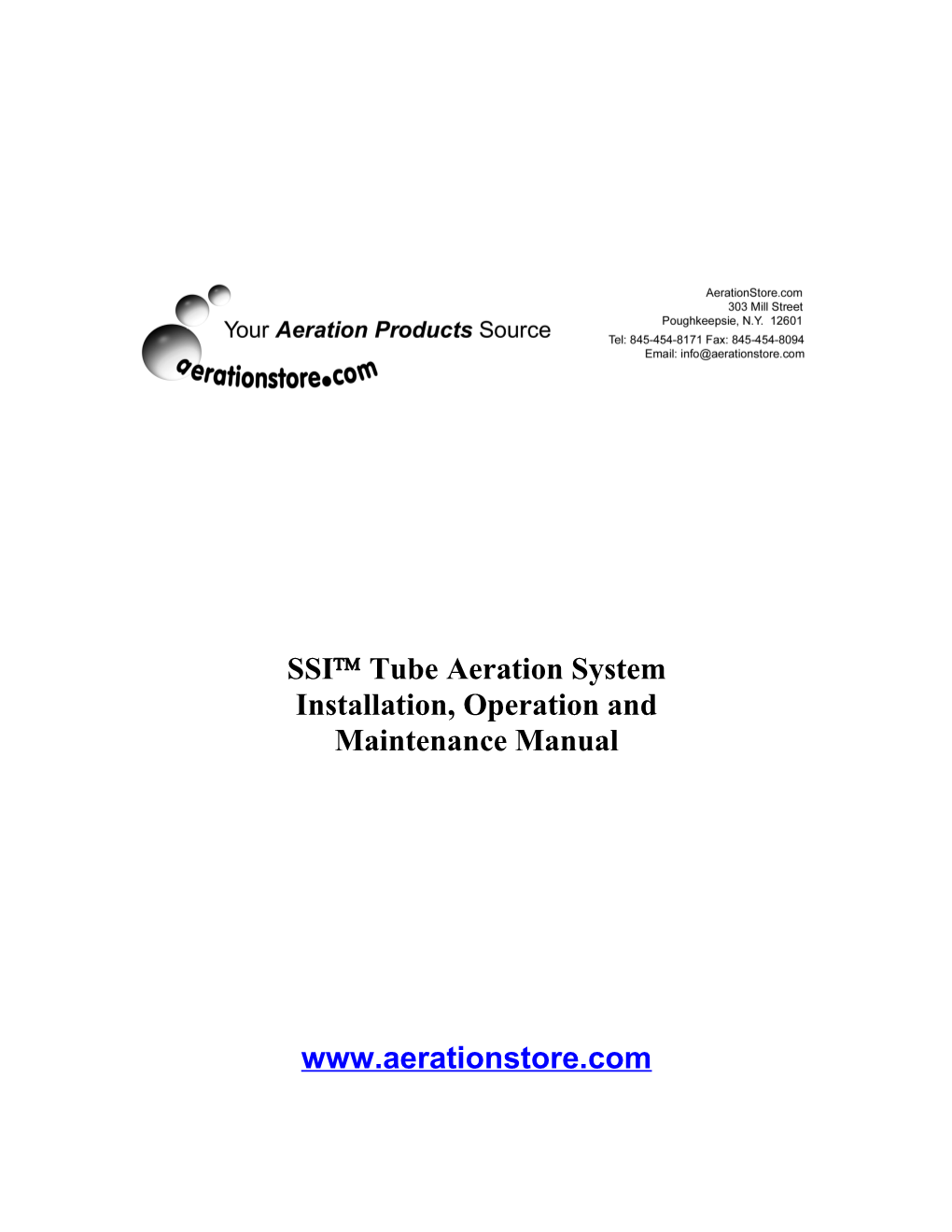 SSI Tube Aeration System