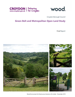 Croydon Green Belt and Metropolitan Open Land Study