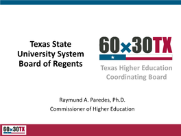 Texas State University System Board of Regents Nov. 2017