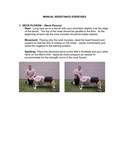 Manual Resistance Exercises