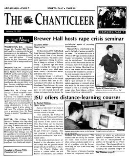 Brewer Hall Hosts Rape Crisis Seminar . JSU Offers Distance-Learning Courses