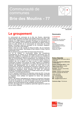 Communauté De Communes Brie Des Moulins - 77