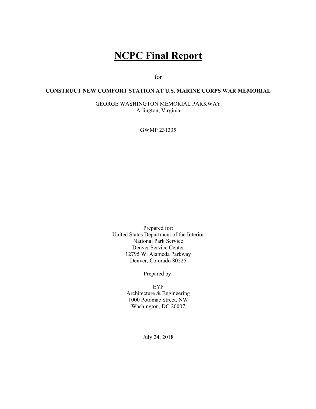 NCPC Final Report