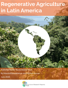 Regenerative Agriculture in Latin America