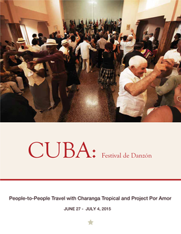 CUBA: Festival De Danzón