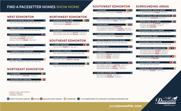 Find a Pacesetter Homes Show Home
