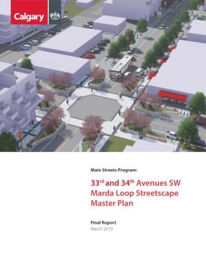 33Rd and 34Th Avenues SW Marda Loop Streetscape Master Plan