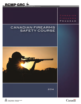 Introduction to the Canadian Firearms Safety Course