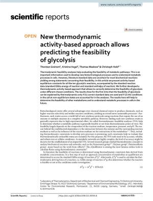 New Thermodynamic Activity-Based Approach Allows Predicting The