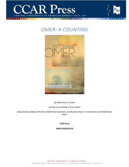 Omer: a Counting