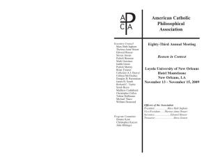 American Catholic Philosophical Association