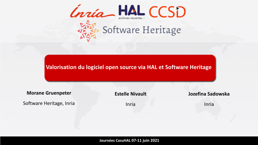 Valorisation Du Logiciel Open Source Via HAL Et Software Heritage