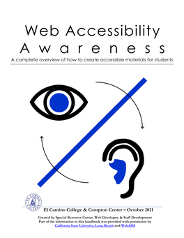 Web Accessibility a Wareness