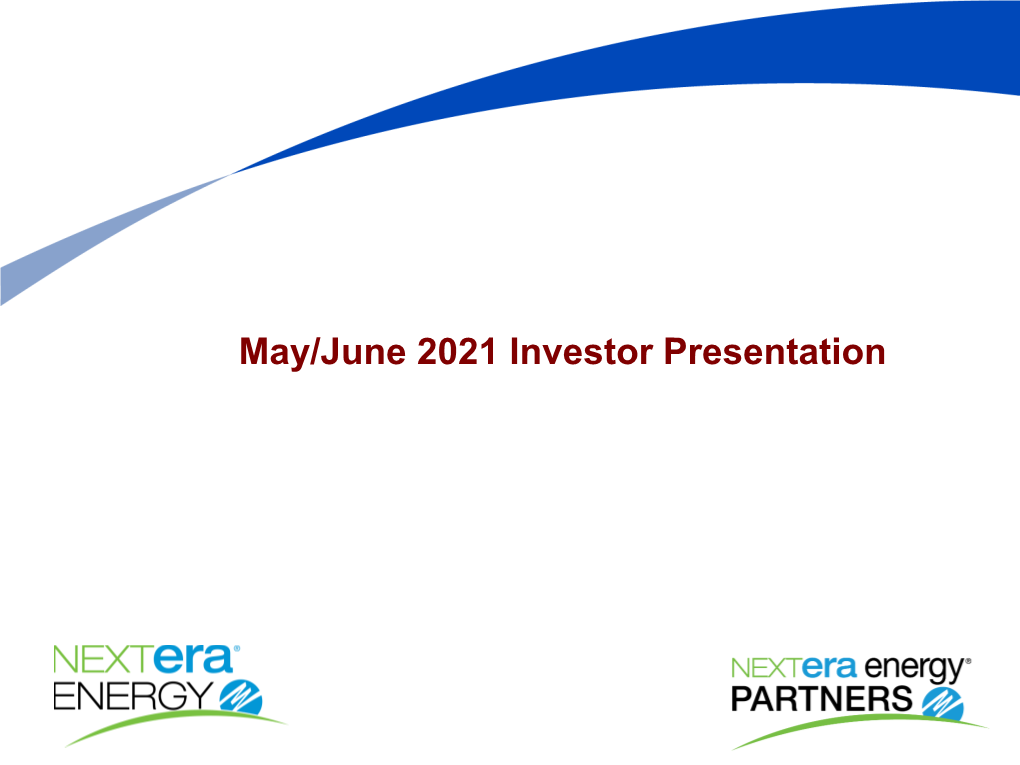 May/June 2021 Investor Presentation