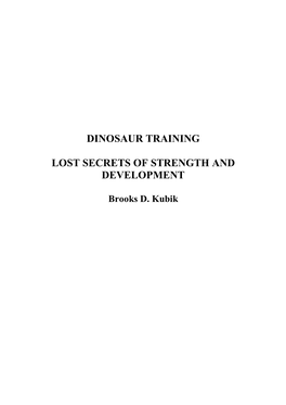 Dinosaur Training Lost Secrets of Strength And