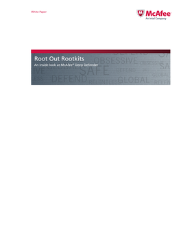 Root out Rootkits