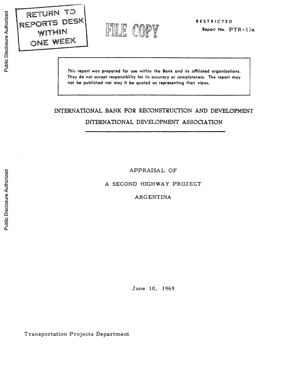 World Bank Document