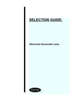 Selection Guide: Ultraviolet Germicidal Lamp
