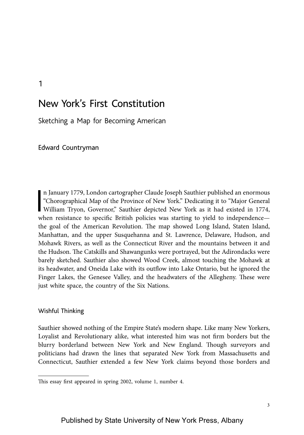 New York's First Constitution
