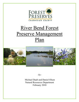 Natural Resource Management Plan Outline