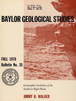 Baylor Geological Studies
