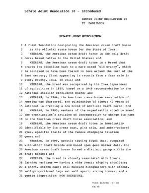 Senate Joint Resolution 10 - Introduced