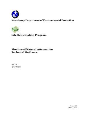 Monitored Natural Attenuation Technical Guidance