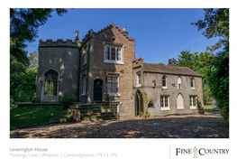 Leverington House Peatlings Lane | Wisbech | Cambridgeshire | PE13 1PS HISTORIC GEM