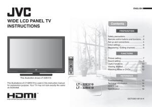 Wide Lcd Panel Tv Instructions