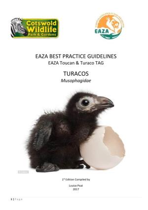 EAZA Best Practice Guidelines for Turacos (Musophagidae)