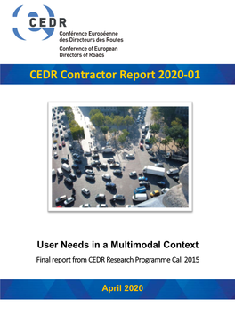 CEDR Contractor Report 2020-01