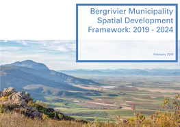 Bergrivier Municipality Spatial Development Framework: 2019 - 2024