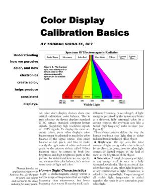 Color Display Calibration Basics