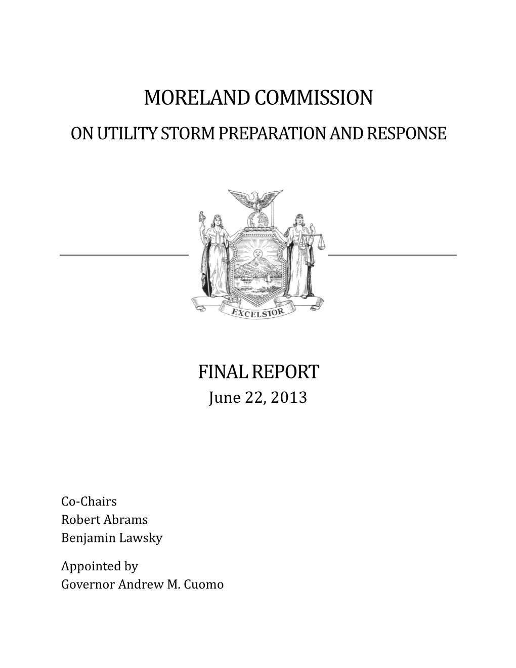 Moreland Commission on Utility Storm Preparation and Response