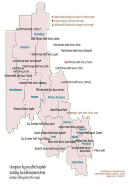 Public Hospitals Including Local Government Areas Grampians