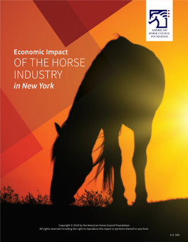 OF the HORSE INDUSTRY in New York