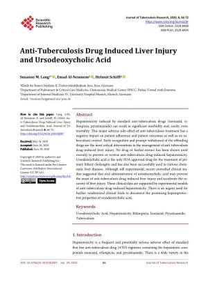 Anti-Tuberculosis Drug Induced Liver Injury and Ursodeoxycholic Acid