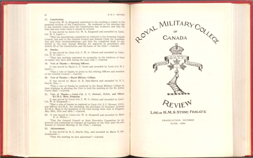 RMC Review Vol 15 No 29 Jun 1934
