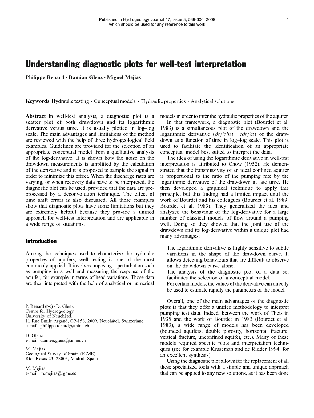 Understanding Diagnostic Plots for Well-Test Interpretation