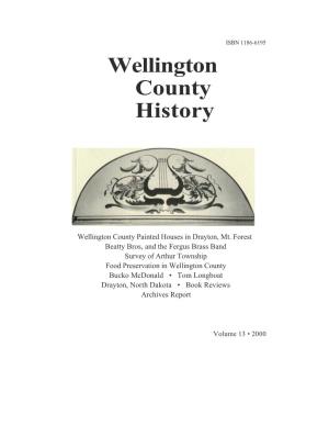 Wellington County History
