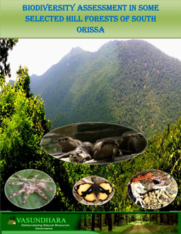 Biodiversity Assessment in Some Selected Hill Forests of South Orissa