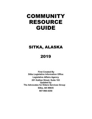 Sitka Community Resource Guide