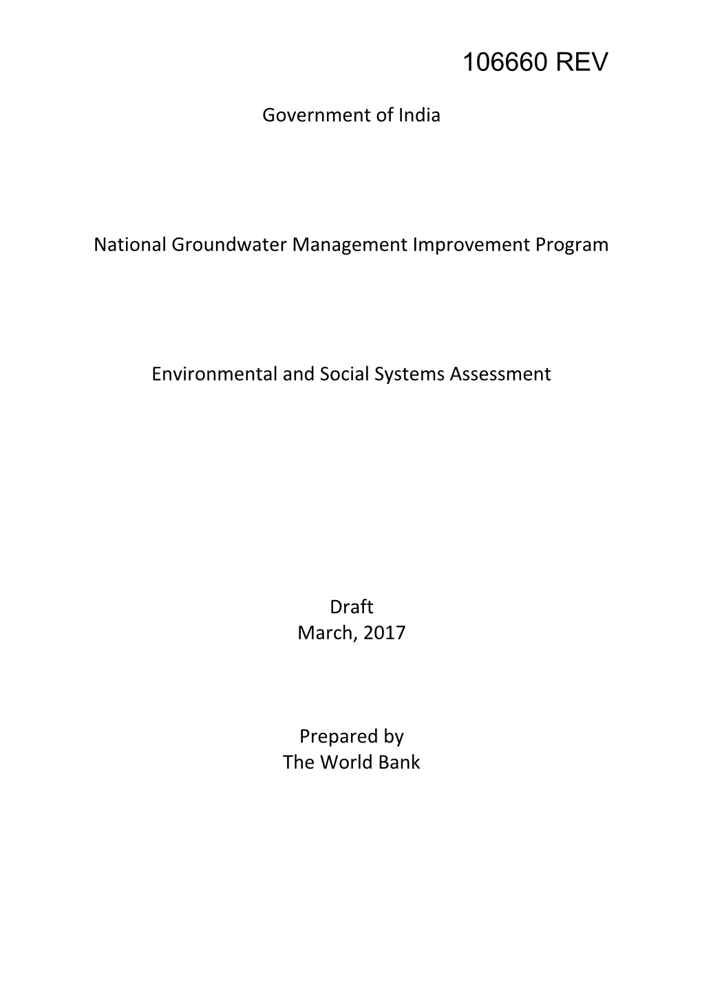 National Groundwater Management Improvement Program