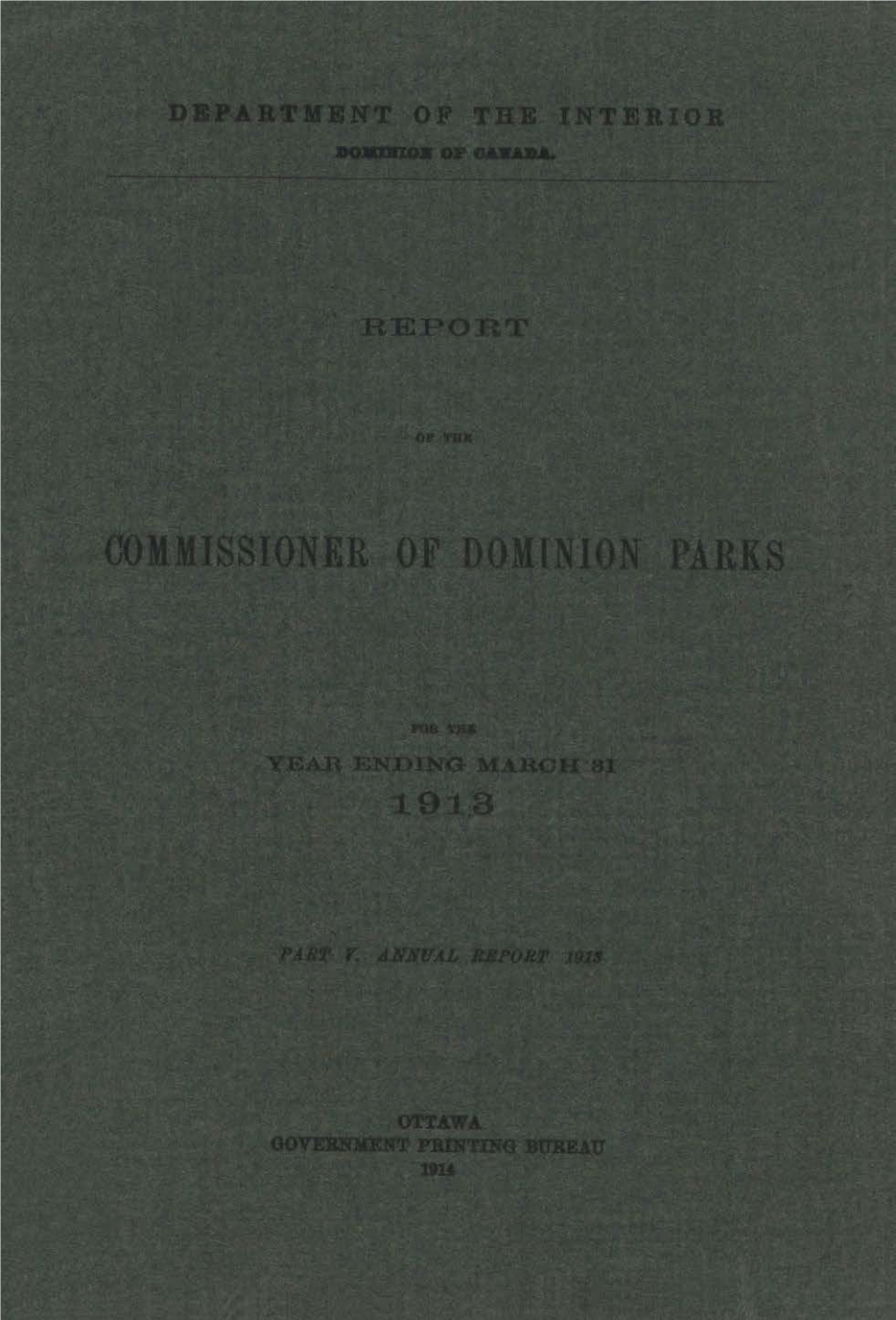 Commissioner Report-1913.Pdf