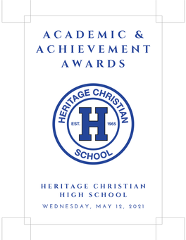 Academic and Achievement Awards