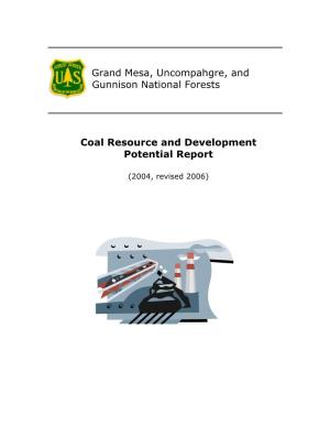 Grand Mesa, Uncompahgre, and Gunnison National Forests Coal