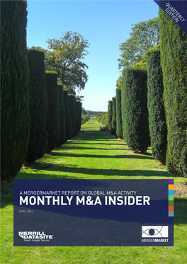 Monthly M&A Insider April 2014 – Q1 Edition