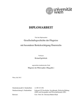 Diplomarbeit