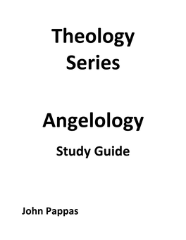 Study Guide for Angelology